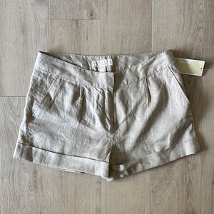 Michael Kors Beige Linen Women's Shorts